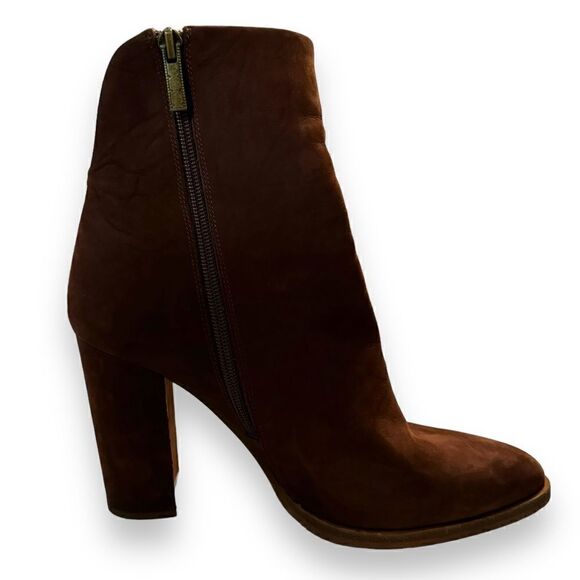 Mercer Edit Fend Off Block Heel Suede Ankle Boots - Picture 4 of 6